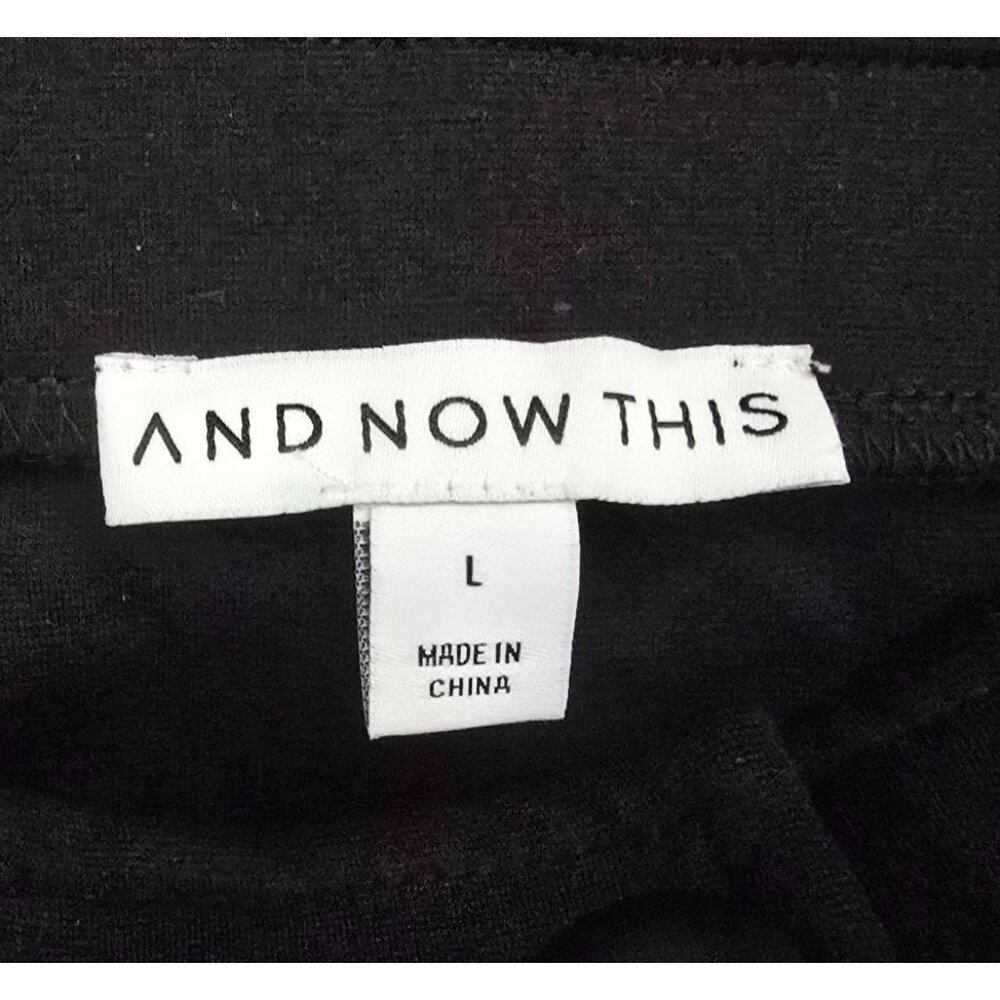 And Now This Women's Button-Front Mini Skirt - Black - Picture 5 of 5